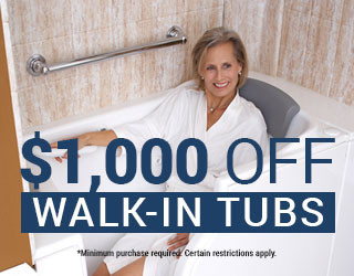 $1,000 Off Walk-in Tubs