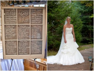 DIY Window Frame Wedding Board