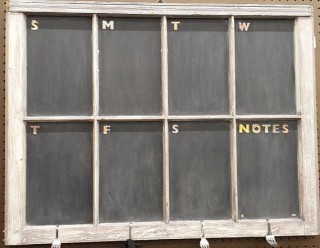Majic Window Frame Chalkboard