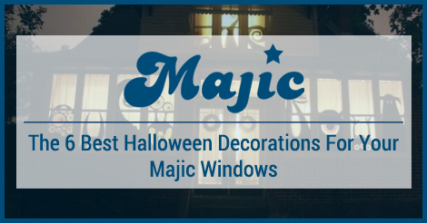 Majic Halloween window decorations