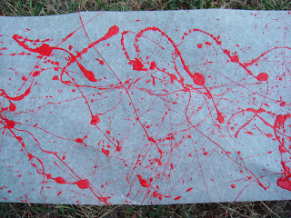 Fall paint splatter